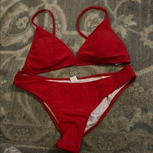 Source Unknown Red Bikini Swimwear